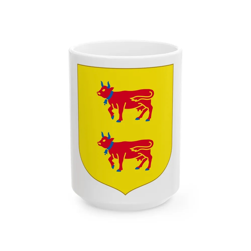 Andorra - Bearne Coat of Arms - White Coffee Mug-15oz-Go Mug Yourself