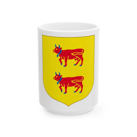 Andorra - Bearne Coat of Arms - White Coffee Mug-15oz-Go Mug Yourself