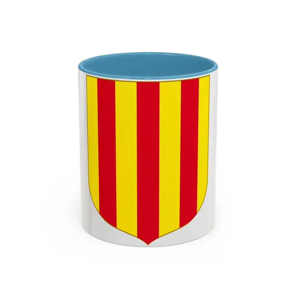 Andorra - Foix Coat of Arms - Accent Coffee Mug 11oz Light Blue - Go Mug Yourself