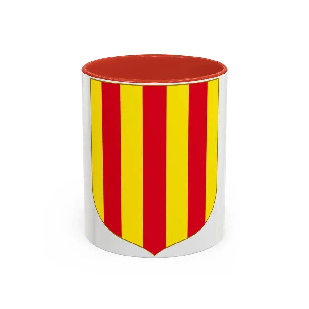 Andorra - Foix Coat of Arms - Accent Coffee Mug 11oz Red - Go Mug Yourself