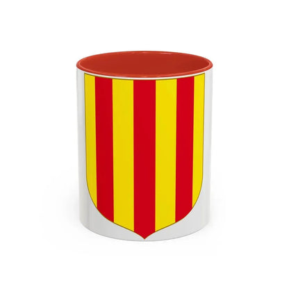 Andorra - Foix Coat of Arms - Accent Coffee Mug 11oz Red - Go Mug Yourself