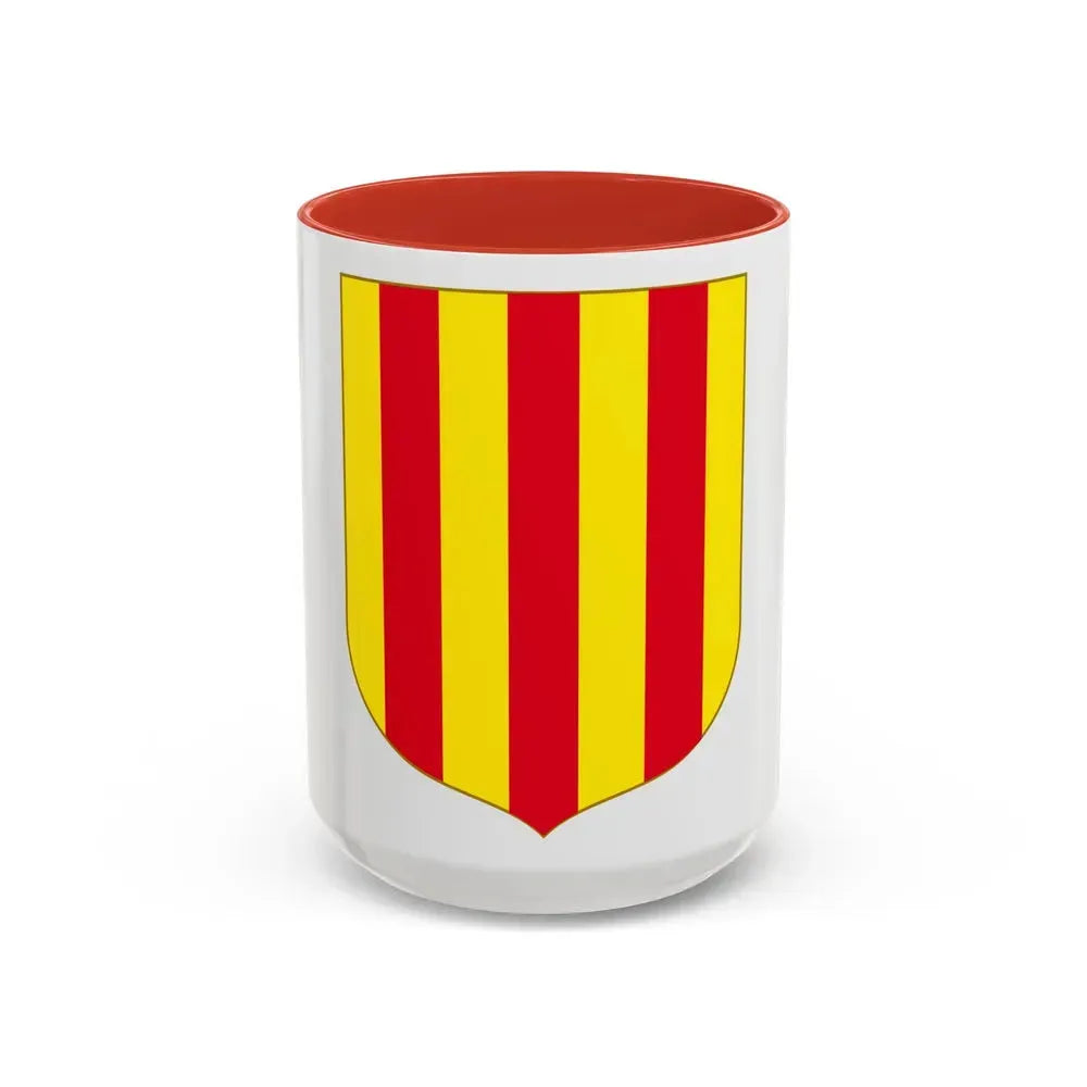 Andorra - Foix Coat of Arms - Accent Coffee Mug 15oz Red - Go Mug Yourself
