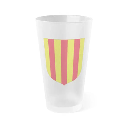 Andorra - Foix Coat of Arms - Frosted Pint Glass 16oz 16oz Frosted - Go Mug Yourself