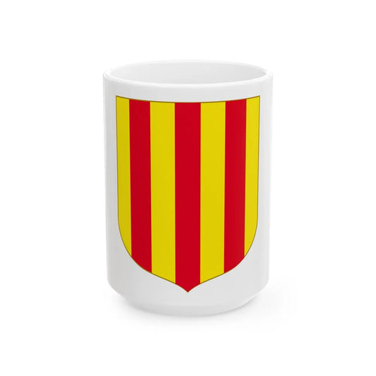 Andorra - Foix Coat of Arms - White Coffee Mug-15oz-Go Mug Yourself