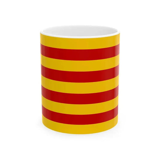 Andorra vlag Catalaans 1806 (Andorra) White Coffee Mug 11oz - Go Mug Yourself