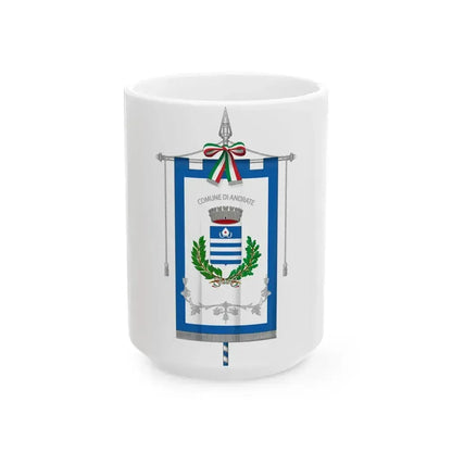 Andrate-Gonfalone (Italy) White Coffee Mug 15oz - Go Mug Yourself