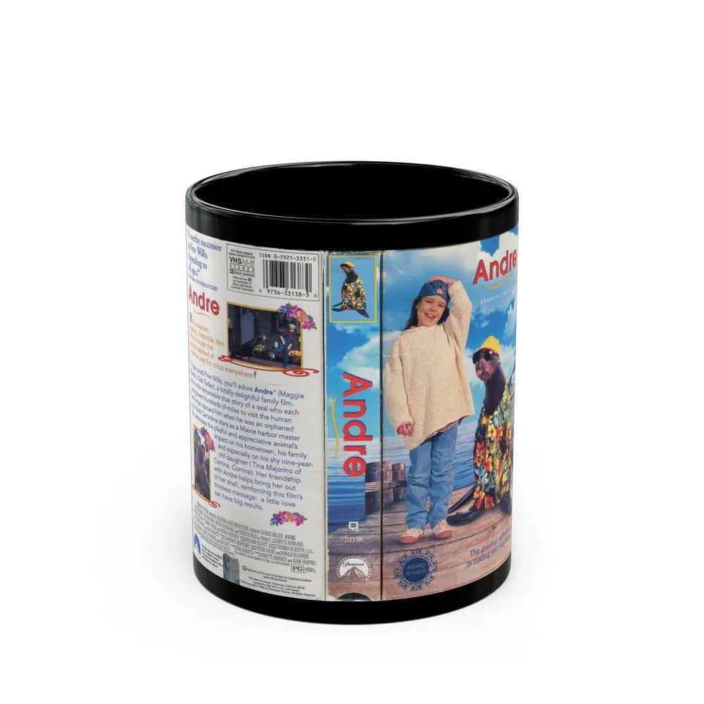 ANDRE (VHS COVER) - Black Coffee Mug-11oz-Go Mug Yourself