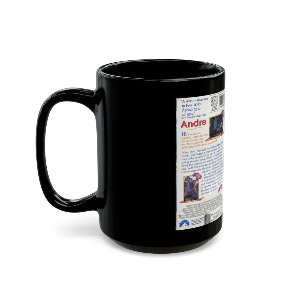 ANDRE (VHS COVER) - Black Coffee Mug-Go Mug Yourself