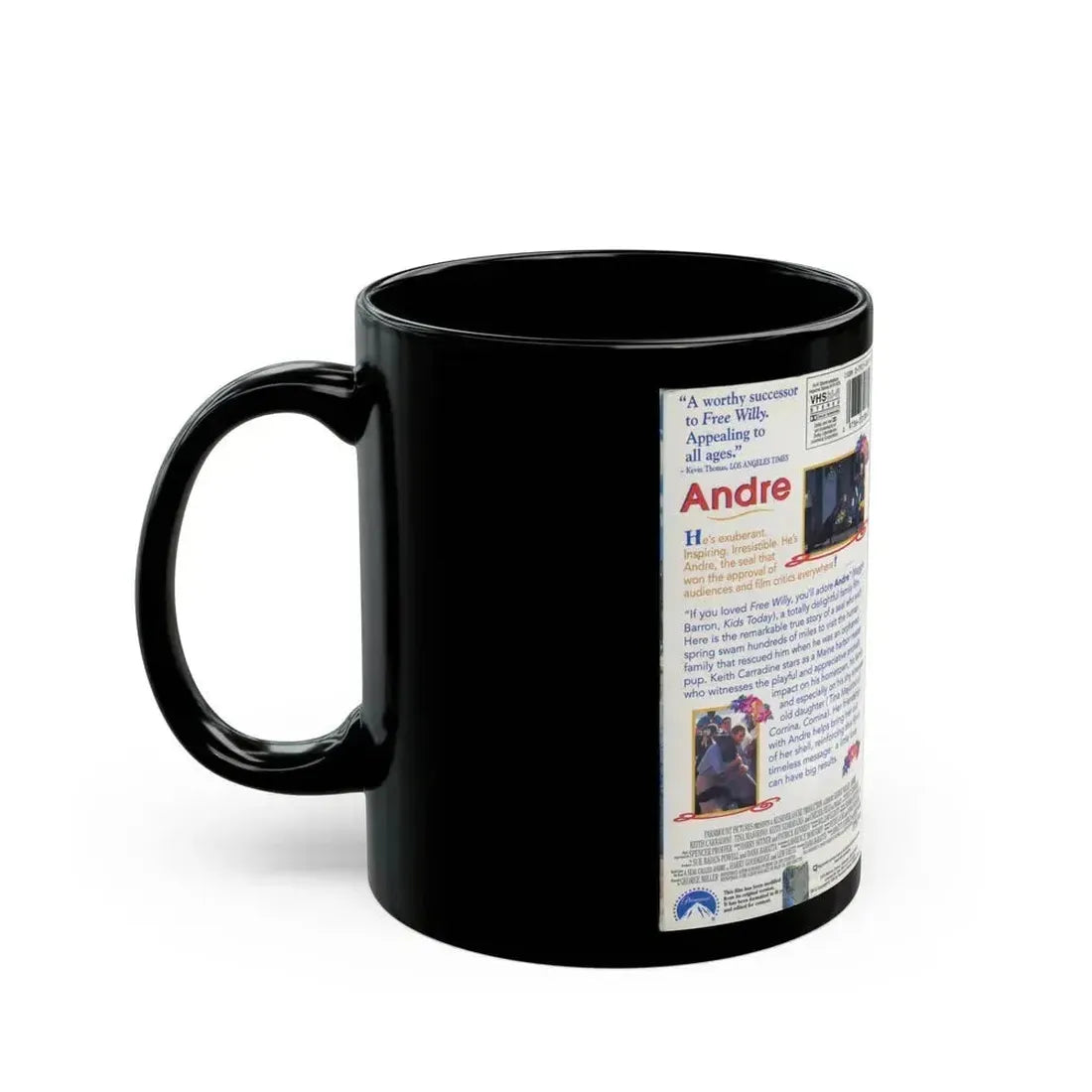 ANDRE (VHS COVER) - Black Coffee Mug - Go Mug Yourself