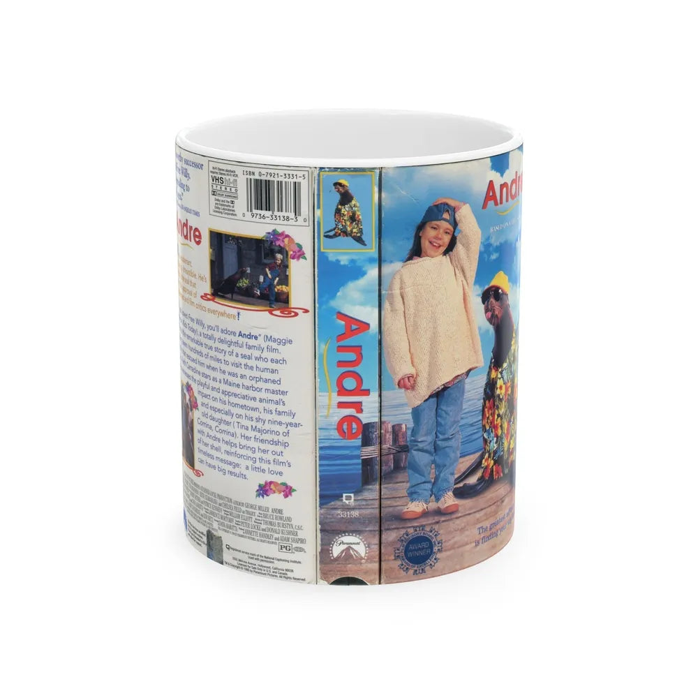 ANDRE (VHS COVER) - White Coffee Mug-11oz-Go Mug Yourself