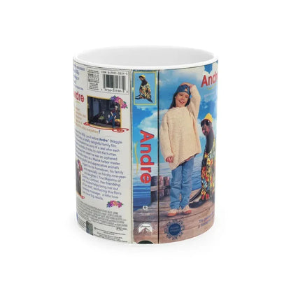 ANDRE (VHS COVER) - White Coffee Mug 11oz - Go Mug Yourself