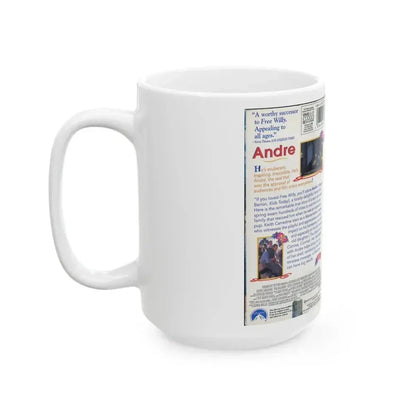 ANDRE (VHS COVER) - White Coffee Mug - Go Mug Yourself