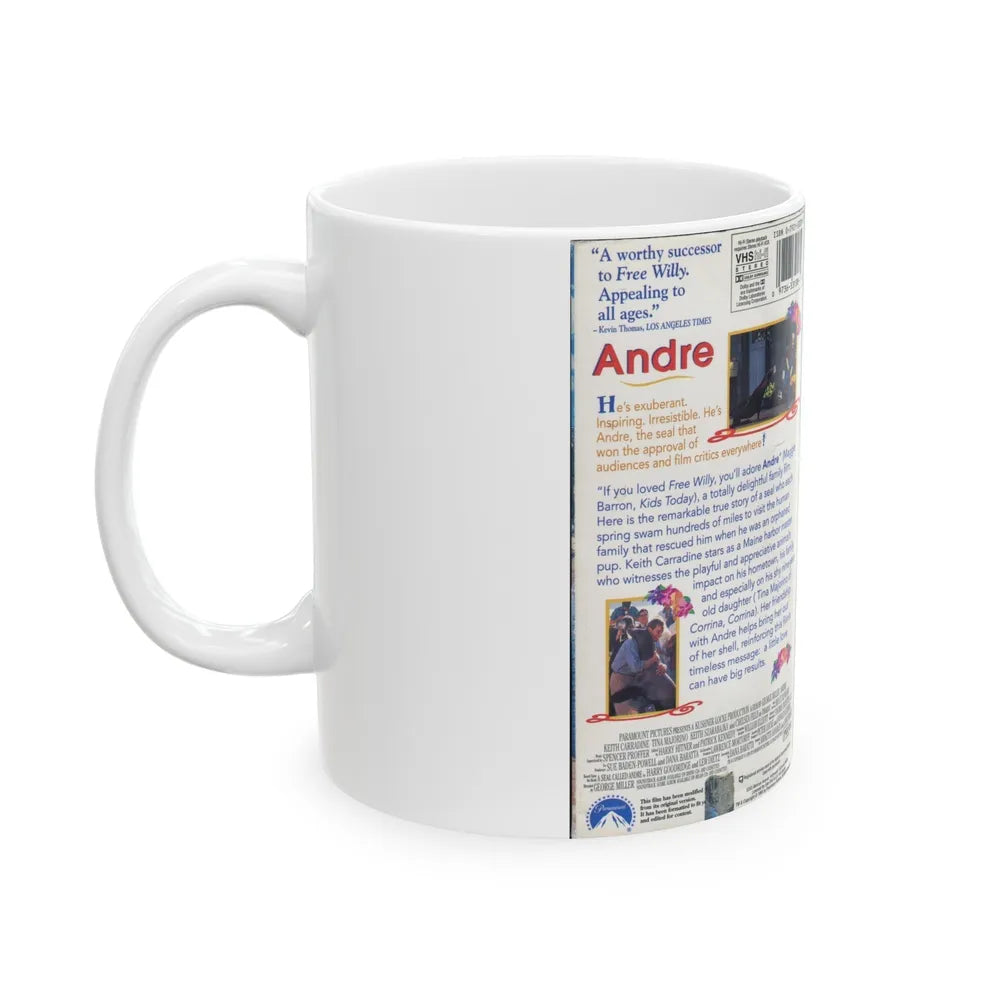 ANDRE (VHS COVER) - White Coffee Mug-Go Mug Yourself