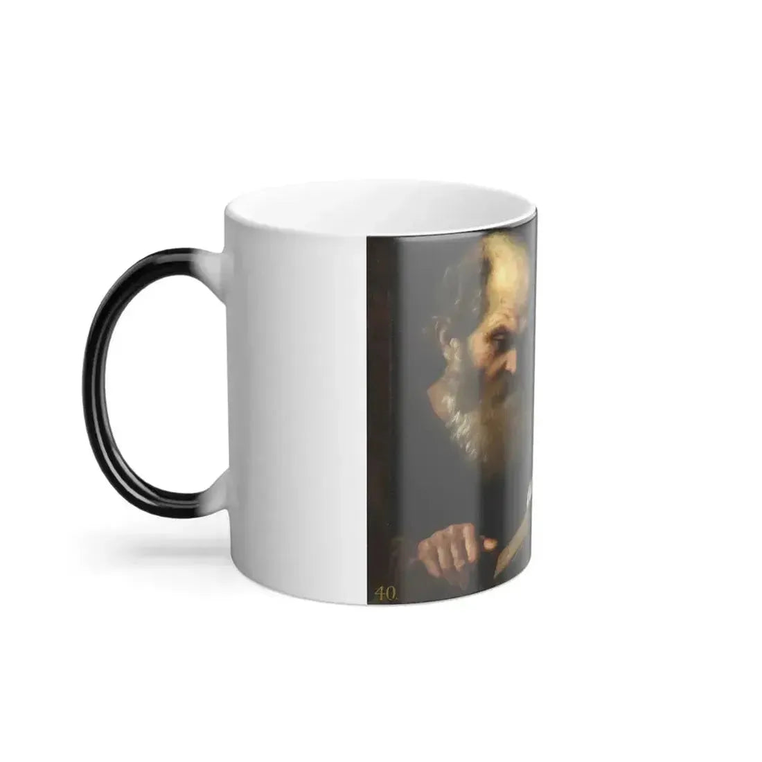 Andrea Sacchi (c1599-1661) Saints Anthony Abbot and Francis of Assisi - Oil on canvas - Color Changing Mug 11oz - Go Mug Yourself