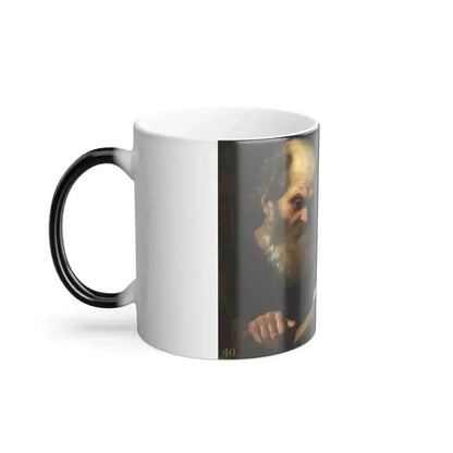 Andrea Sacchi (c1599-1661) Saints Anthony Abbot and Francis of Assisi - Oil on canvas - Color Changing Mug 11oz - Go Mug Yourself