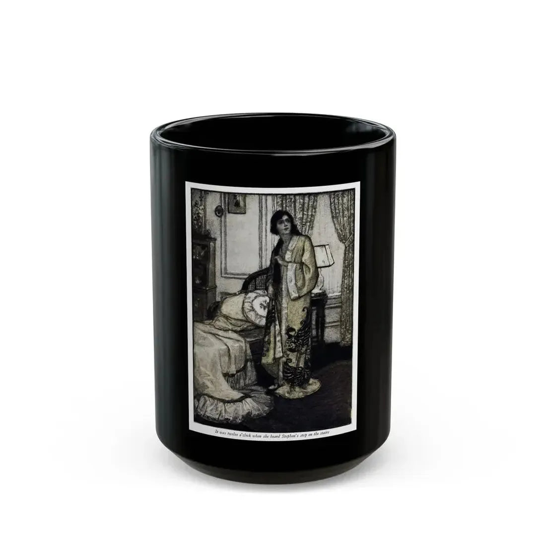Andrea Thorne (1), Woman's Home Companion, November 1924 - Black Coffee Mug 15oz - Go Mug Yourself