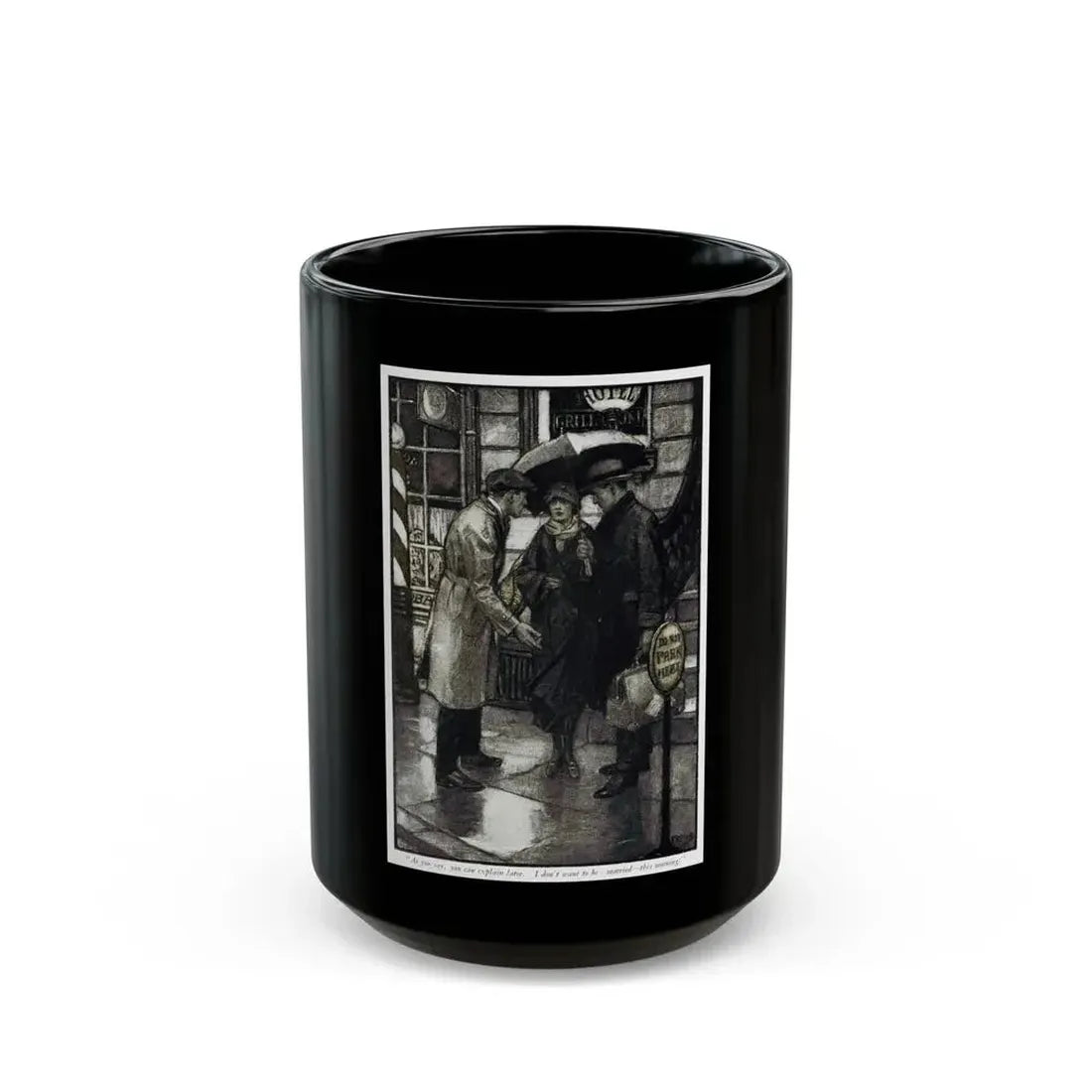 Andrea Thorne (2), Woman's Home Companion, November 1924 - Black Coffee Mug 15oz - Go Mug Yourself