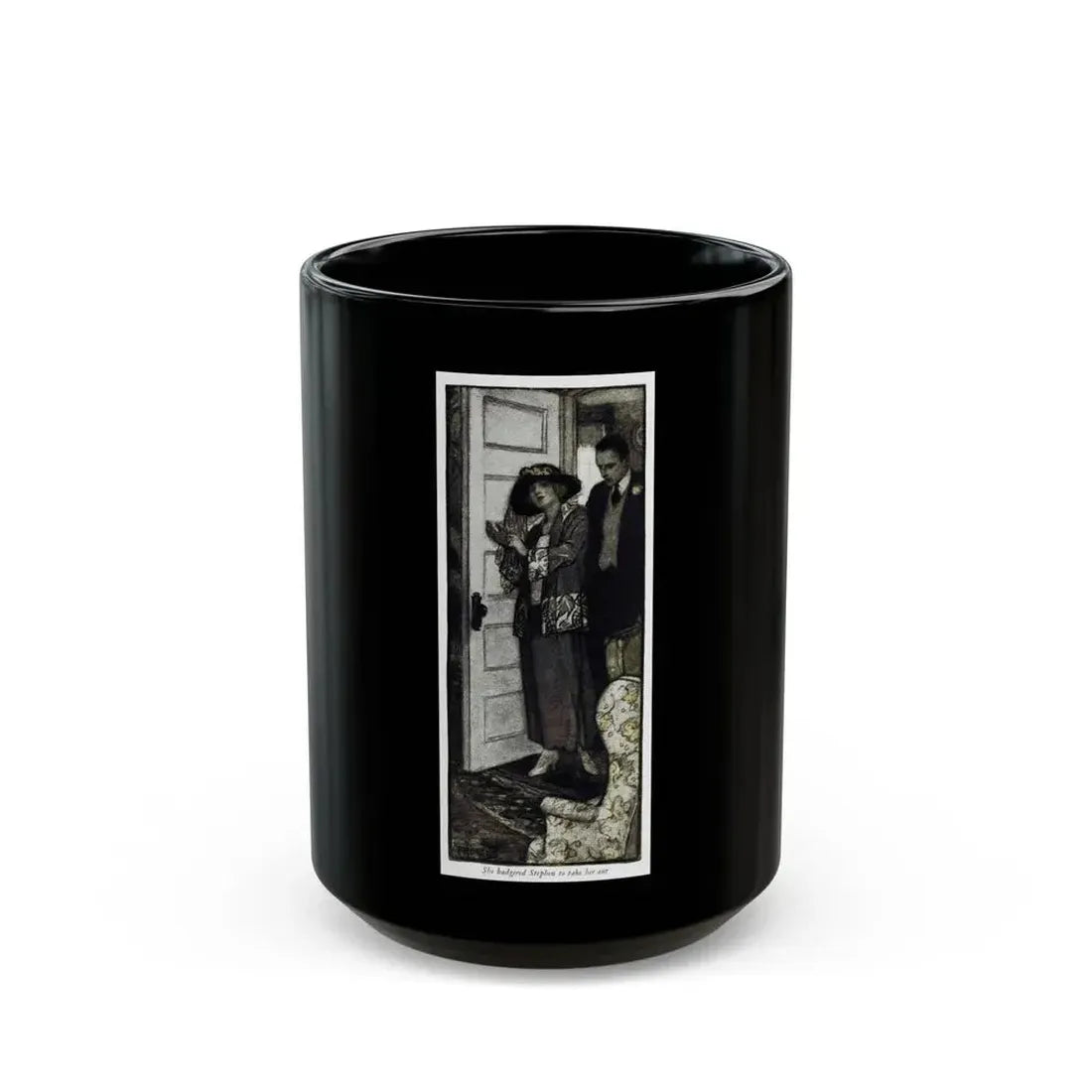 Andrea Thorne (5), Woman's Home Companion, November 1924 - Black Coffee Mug 15oz - Go Mug Yourself