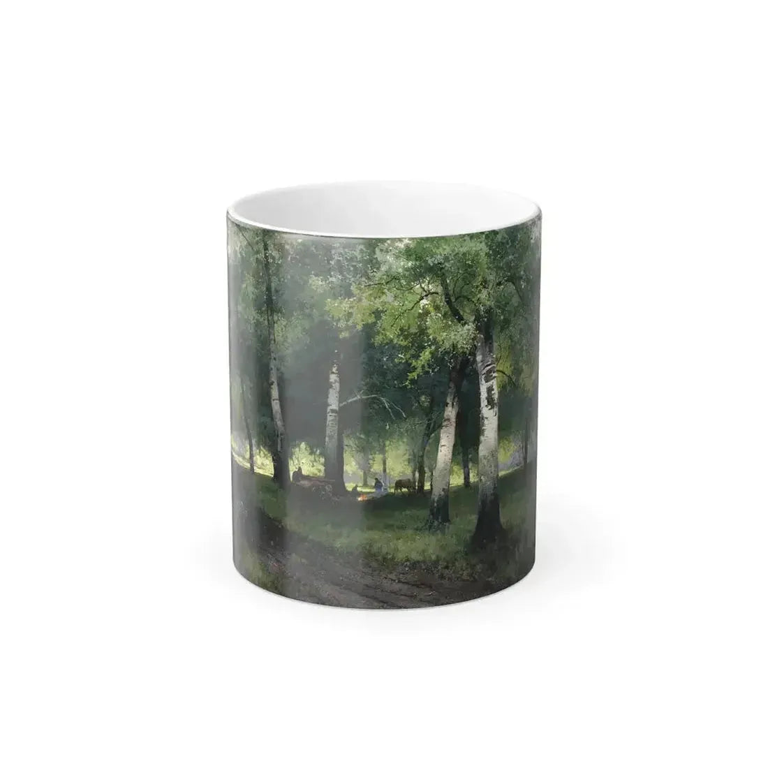 Andrei Nikolaevich Schilder (1861-1919) Birch Forest - 1908 - Color Changing Mug 11oz 11oz - Go Mug Yourself