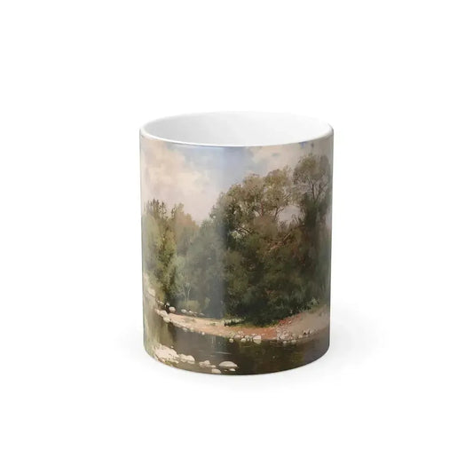 Andrei Nikolaevich Schilder (1861-1919) Forest Brook - 1918 - Color Changing Mug 11oz 11oz - Go Mug Yourself