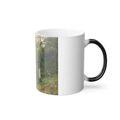 Andrei Nikolaevich Schilder (1861-1919) Forest landscape with river - Color Changing Mug 11oz - Go Mug Yourself