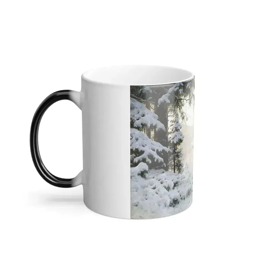 Andrei Nikolaevich Schilder (1861-1919) Forest Valley in snow - 1904 - Color Changing Mug 11oz - Go Mug Yourself