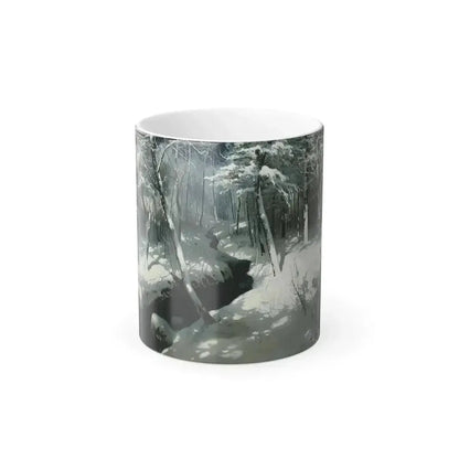 Andrei Nikolaevich Schilder (1861-1919) Stream in the woods - Color Changing Mug 11oz 11oz - Go Mug Yourself