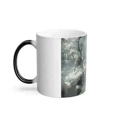 Andrei Nikolaevich Schilder (1861-1919) Stream in the woods - Color Changing Mug 11oz - Go Mug Yourself