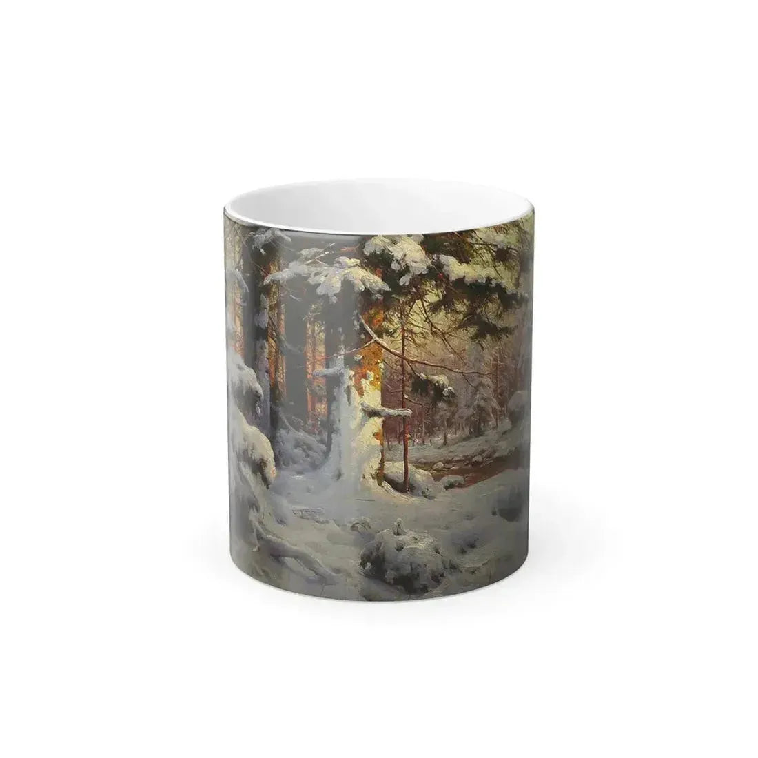 Andrei Nikolaevich Schilder (1861-1919) Winter Forest - Color Changing Mug 11oz 11oz - Go Mug Yourself