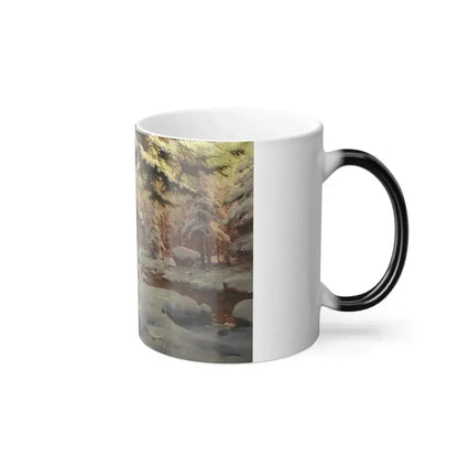 Andrei Nikolaevich Schilder (1861-1919) Winter Forest - Color Changing Mug 11oz - Go Mug Yourself