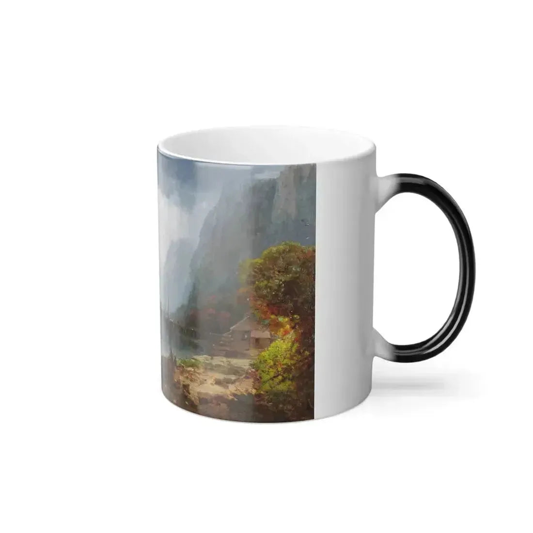 Andrew Melrose (1836-1901) Palisades of the Hudson - Oil On Canvas - Color Changing Mug 11oz - Go Mug Yourself