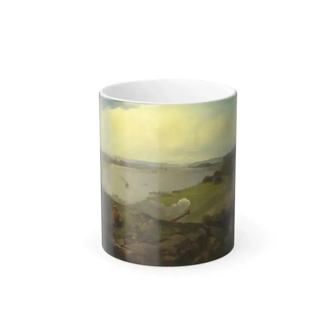 Andrew W Melrose (1836-1901) View from New Jersey Looking Towards Downtown New York - Color Changing Mug 11oz 11oz - Go Mug Yourself