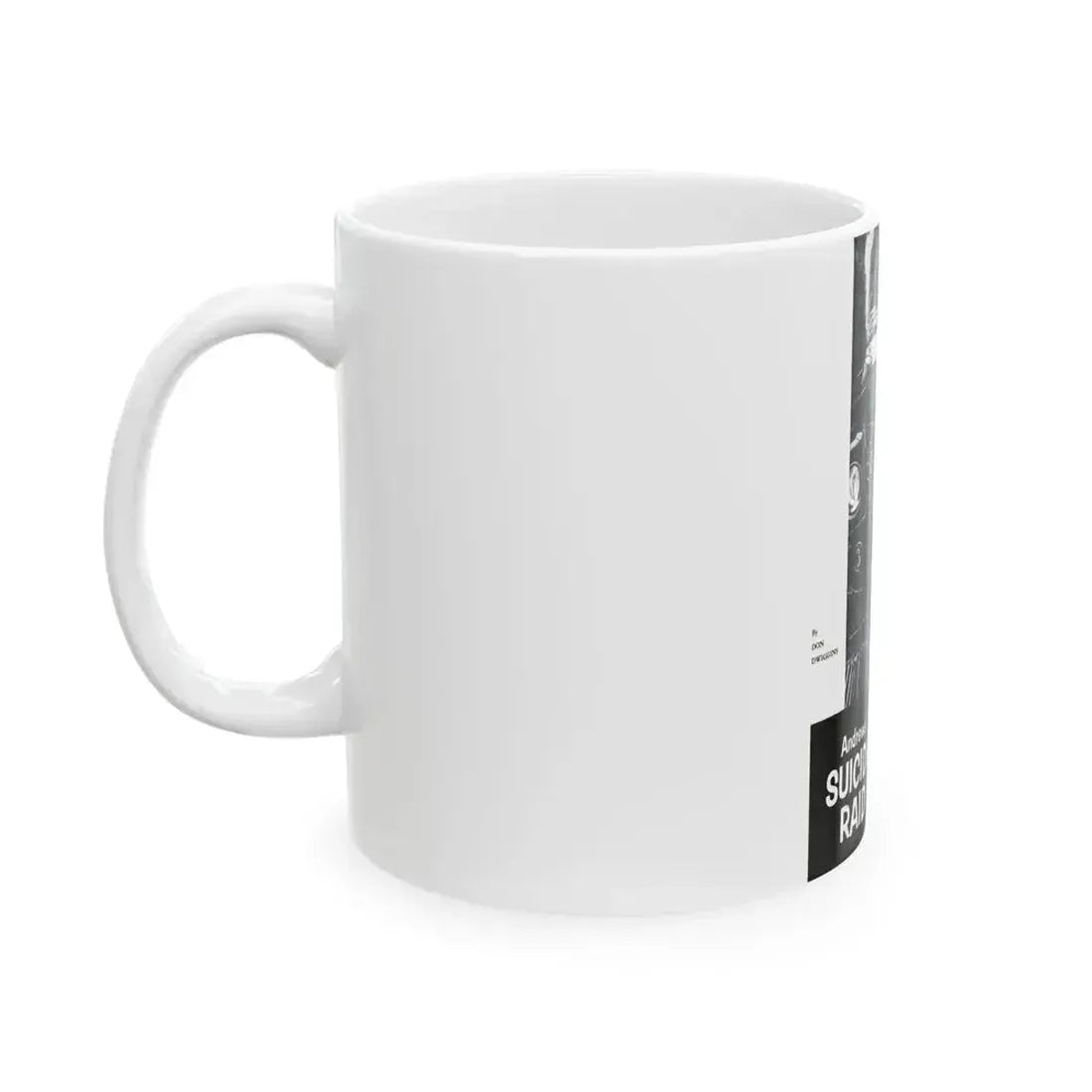 Andrews' Suicide Raid (1), Male magazine, September 1956 - White Coffee Mug - Go Mug Yourself