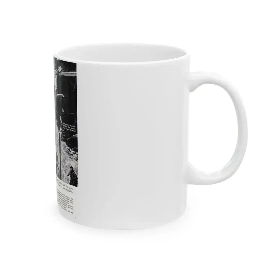 Andrews' Suicide Raid (1), Male magazine, September 1956 - White Coffee Mug - Go Mug Yourself