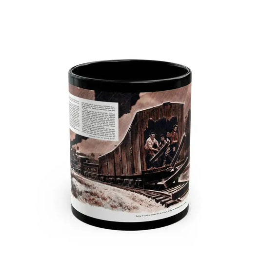 Andrews' Suicide Raid (2), Male magazine, September 1956 - Black Coffee Mug 11oz - Go Mug Yourself