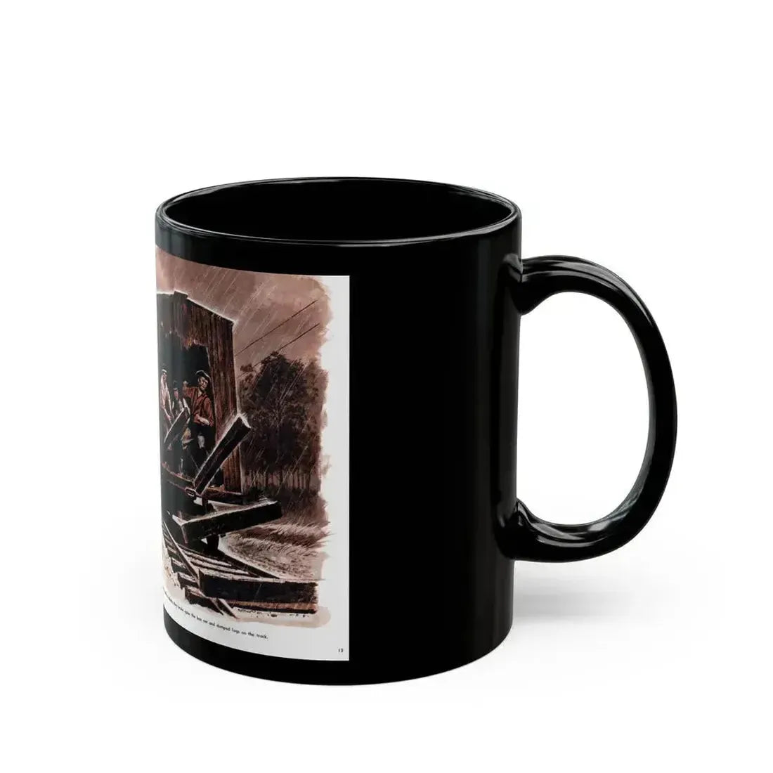 Andrews' Suicide Raid (2), Male magazine, September 1956 - Black Coffee Mug - Go Mug Yourself