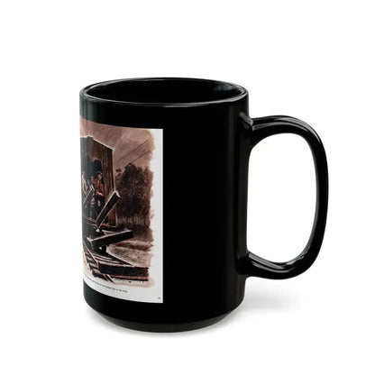 Andrews' Suicide Raid (2), Male magazine, September 1956 - Black Coffee Mug - Go Mug Yourself