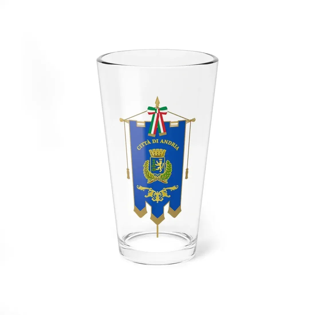 Andria-Gonfalone (Italy) Pint Glass 16oz 16oz - Go Mug Yourself