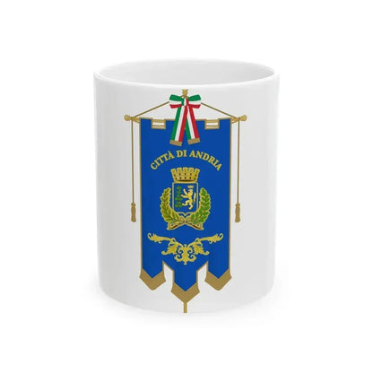 Andria-Gonfalone (Italy) White Coffee Mug 11oz - Go Mug Yourself