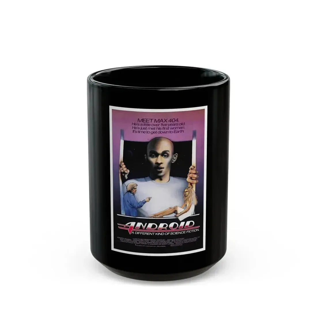 ANDROID (2) 1982 Movie Poster - Black Coffee Mug 15oz - Go Mug Yourself