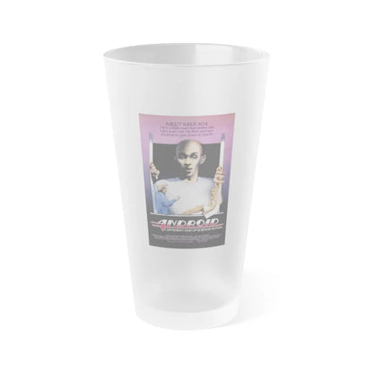 ANDROID (2) 1982 Movie Poster - Frosted Pint Glass 16oz-Go Mug Yourself