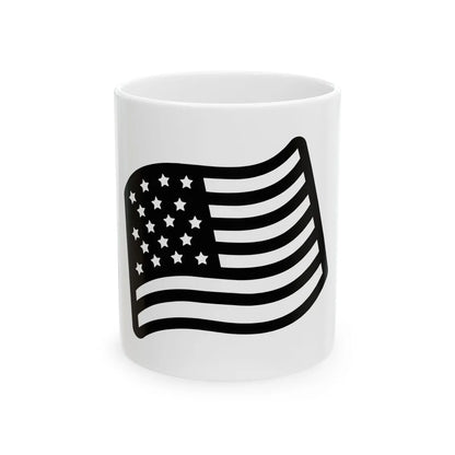 Android Emoji 1f1fa 1f1f8 (United States) White Coffee Mug 11oz - Go Mug Yourself