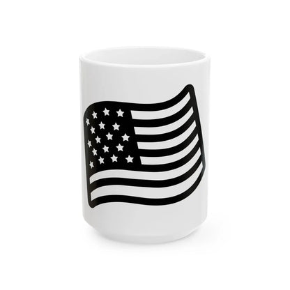 Android Emoji 1f1fa 1f1f8 (United States) White Coffee Mug 15oz - Go Mug Yourself