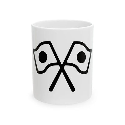 Android Emoji 1f38c (Japan) White Coffee Mug 11oz - Go Mug Yourself