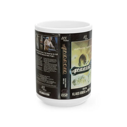 ANDROID (VHS COVER) - White Coffee Mug-15oz-Go Mug Yourself