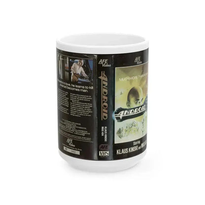 ANDROID (VHS COVER) - White Coffee Mug 15oz - Go Mug Yourself