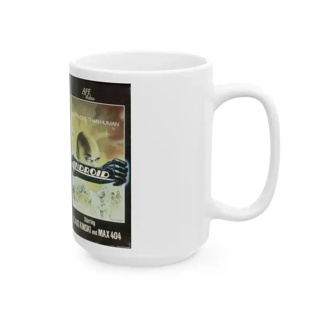 ANDROID (VHS COVER) - White Coffee Mug - Go Mug Yourself