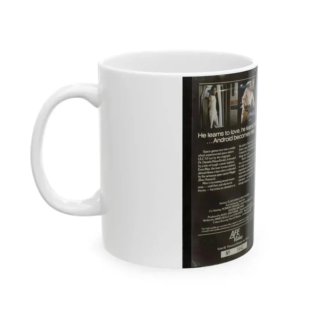 ANDROID (VHS COVER) - White Coffee Mug - Go Mug Yourself