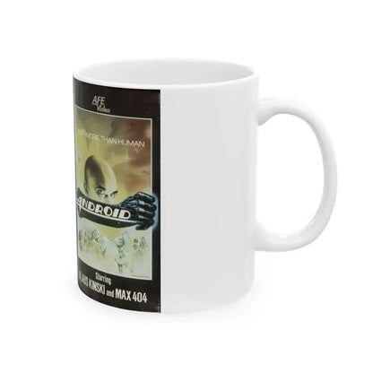 ANDROID (VHS COVER) - White Coffee Mug - Go Mug Yourself