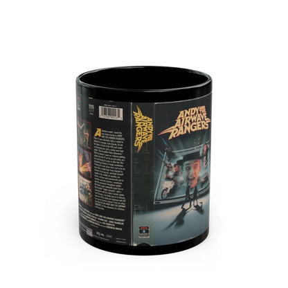 ANDY AND THE AIRWAVE RANGERS (VHS COVER) - Black Coffee Mug-11oz-Go Mug Yourself